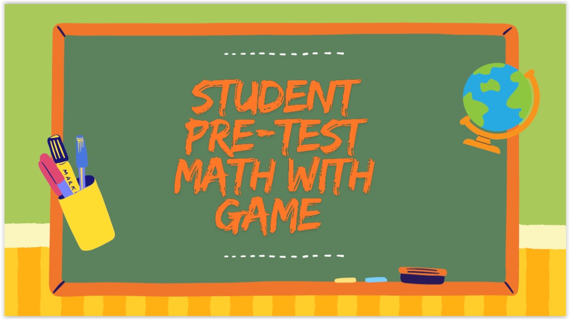 eTwinning “Maths With Games” Projesi Öğrenci Ön Test Raporu